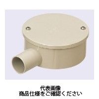 未来工業 露出用丸形ボックス（カブセ蓋）1方出 PVM16-1KM 1セット（10個）（直送品）