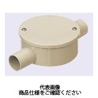 未来工業 露出用丸形ボックス（カブセ蓋）2方出 PVM14-2SK 1セット（10個）（直送品）