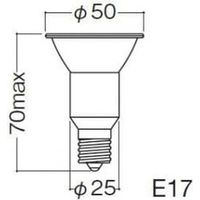 アイ ダイクロクールハロゲンplus 省電力タイプ φ50 110V 75W形 中角 E17口金 JDR110V50WUVMKH2E17 岩崎電気（直送品）