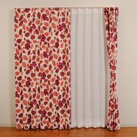 ユニベール 遮光カーテン LMストロール 幅1000×高さ2000mm ローズ 4548654683386  1セット（厚地カーテン2枚）（直送品）