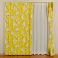 ユニベール 遮光カーテン LMポワール 幅1000×高さ2000mm グリーン 4548654683478  1セット（厚地カーテン2枚）（直送品）