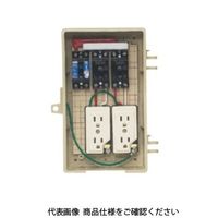 未来工業 屋外電力用仮設ボックス（漏電しゃ断器・分岐ブレーカ・コンセント内蔵） 2A-2CTN 1個（直送品）