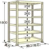 扶桑金属工業 中量ラック WG1812K06T（直送品）