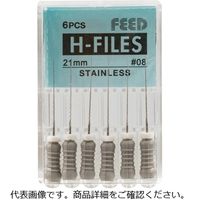 フィード [気軽に交換]ハンド Hファイル 25mm#80 1211571 1セット【8ケース（6本×8）】（直送品）