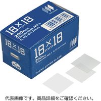 角カバーガラス/24×24mm 3993433 1セット【3ケース（200枚×3）】 松浪硝子工業（直送品）