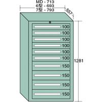 大阪製罐 【車上渡し】 スタンダードキャビネット 6-1212（直送品）