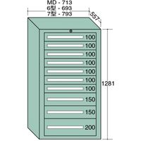 大阪製罐 【車上渡し】 スタンダードキャビネット 6-1214（直送品）