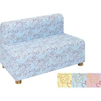 【軒先渡し】高田ベッド パークベンチ ブルー 24-7425-0502 1台（直送品）