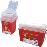 イワツキ ハリクイ1L(針捨てボックス) レッド 24-6469-00 1箱(5個入)（直送品）