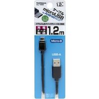 カシムラ USB充電＆同期ケーブルmicroUSB 1.2m 1.8A BK AJ-466（取寄品）