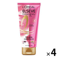 【アウトレット】ロレアルパリ エルセーヴ トリートメント ダブルヘアパック さらさらシャイン 1セット（4個:130g×4）