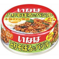 いなば食品 とりそぼろとバジル 缶 75g×24 0503080 1ケース（24入）（直送品）