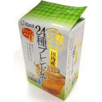 【ノンカフェイン】 つぼ市製茶本舗 国内産24種ブレンド茶 ティーバッグ 4g×32袋×8 3836298 1ケース（8入）（直送品）
