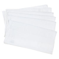 【アウトレット】エジプト綿 ハンドタオル6枚セット ホワイト（白） WF602510 1袋（6枚） 林