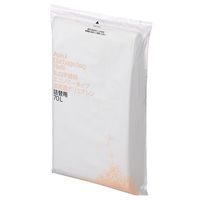 【アウトレット】乳白半透明ゴミ袋エコノミー高密度タイプ　詰替用70L　800×900mm　厚さ0.018mm　1パック（100枚入） オリジナル