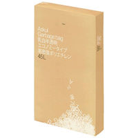 【アウトレット】乳白半透明ゴミ袋エコノミー高密度タイプ　HD　45L　1箱（100枚入）　アスクル オリジナル