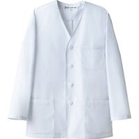 セブンユニフォーム 抗菌コート・男・長袖 ホワイト 4L AA0320-8 2点（直送品）