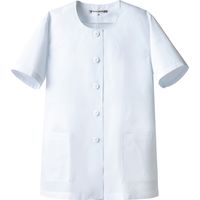 セブンユニフォーム 抗菌コート・女・半袖 ホワイト 13号 AA0747-8 1セット(2点)（直送品）