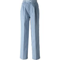 セブンユニフォーム ストライプパンツ・女 ブルーストライプ L BL1474-1 3点（直送品）