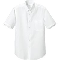 セブンユニフォーム BDシャツ・男・半袖 ホワイト M CH1660-0 2点（直送品）