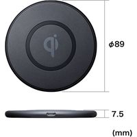 サンワサプライ ワイヤレス充電パッド（5W） WLC-PAD16BK 1個（直送品）