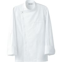 セブンユニフォーム ドレスコート・兼・長袖 ホワイト L BA1044-0（直送品）