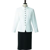 セブンユニフォーム コート・女・長袖 ホワイト 13号 DA2615-0 1点（直送品）