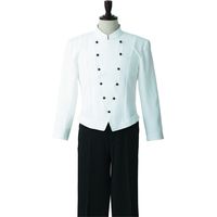 セブンユニフォーム コート・男・長袖 ホワイト L DA2616-0 1点（直送品）