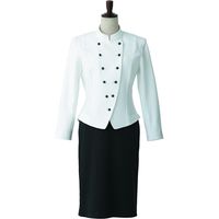 セブンユニフォーム コート・女・長袖 ホワイト 11号 DA2617-0 1点（直送品）