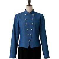 セブンユニフォーム コート・女・長袖 インディゴ 9号 DA2623-1 1点（直送品）