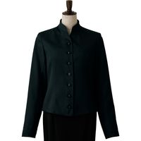 セブンユニフォーム コート・女・長袖 ブラック×ブラック 9号 DA2629-9 1点（直送品）