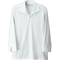 セブンユニフォーム ニットシャツ・兼・七分 ホワイト SS CU2696-0 3点（直送品）