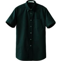 セブンユニフォーム 抗菌BDシャツ・兼・半袖 ブラック S CH4455-9 3点（直送品）