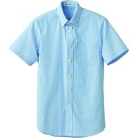 セブンユニフォーム BDシャツ・兼・半袖 ホワイト×ネイビー SS CH4461-1 3点（直送品）