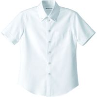 セブンユニフォーム BDシャツ・兼・半袖 ホワイト L CH4487-0 2点（直送品）