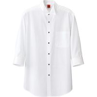 セブンユニフォーム シャツ・兼・七分 ホワイト LL QH7353-0 1点（直送品）