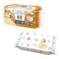 ディズニー プリンセス ベル ウェットティッシュ 除菌ノンアルコール 1パック（60枚入×3個） レック