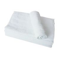 サイバール 業務用フェイスタオル(ソフト 総パイル) 12枚入 RA180W 1袋(12枚) 7-5546-01（直送品）