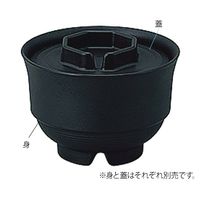 信濃化学工業 業務用樹脂食器 凛 汁椀(中) 身 黒 5006-BK 1個 7-5933-07（直送品）