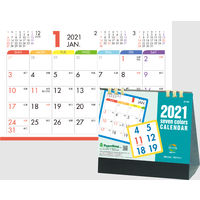 2021年 卓上カレンダー セブンカラー 160×180mm 今村紙工