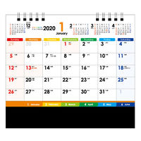 【セール】2020年　卓上カレンダー　九十九商会 COLORFUL TK-31 1部