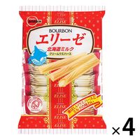 ブルボン エリーゼ北海道ミルク 2本×8袋 ＜クリームウエハース＞ 4袋