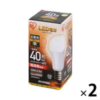 【アウトレット】アイリスオーヤマ LED電球 E26 広配光タイプ 電球色 40形相当（485lm）　1セット（2個：1個×2）　 LDA5L-G-4T5