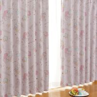 バード 1級遮光・遮熱カーテン キキララ 幅1000×丈2300mm SB-319 1セット（2枚入）（直送品）