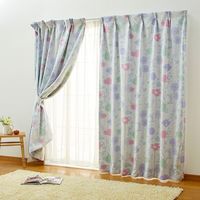 ライズTOKYO 2級遮光・遮熱カーテン ミッキー 幅1000×丈1350mm SB-239 1セット（2枚入）（直送品）
