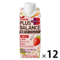 カゴメ プラスバランス 栄養サポートスムージー 濃厚ストロベリーMix 250g 1箱（12本入）【野菜ジュース】