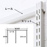 清水 壁面取付システム収納 ES-rack 基本セット（W450+W600連結）