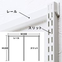 清水 壁面取付システム収納 ES-rack 基本セット（W750+W750連結）
