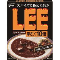 江崎グリコ グリコ LEE ビーフカレー 辛さ10倍 180g x10 1616115（直送品）