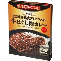 S&B エスビー 濃厚好きごちそう牛ほぐし肉カレー 150g×6 1607469 1ケース（6入） エスビー食品（直送品）